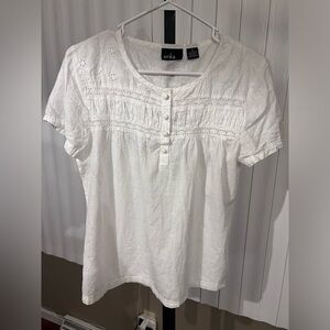 Women’s White Erika Top Size Medium